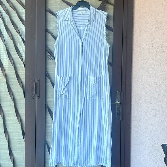 NWOT “a loves a” Breezy Boho Fringed Sleeveless Summer Maxi Dress w/ POCKETS 😍 - Picture 10 of 16